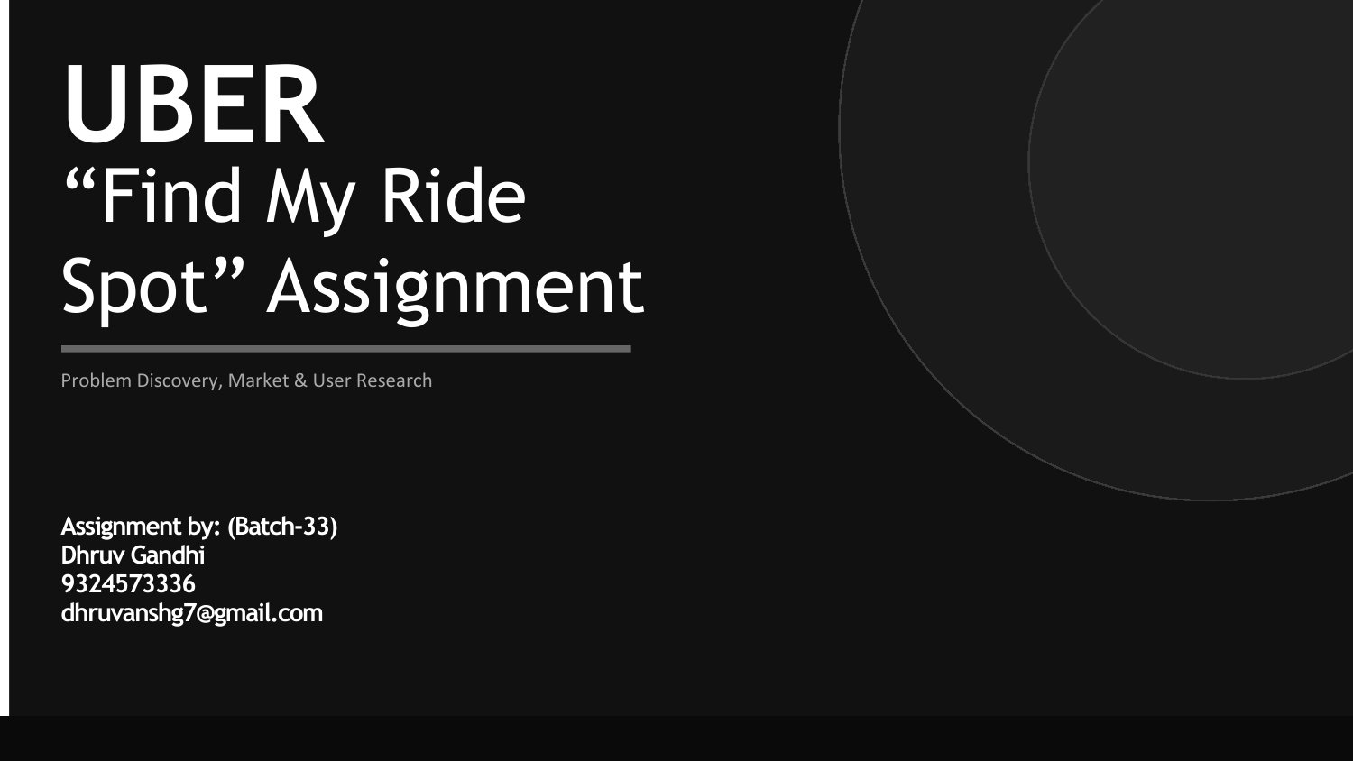 Uber original case study visual